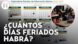 ¡Vacaciones y puentes en ciclo escolar 20232024 Conoce el calendario oficial de la SEP [upl. by Anahsat]