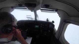 Pilots Eye Approach and Landing in EDAH ILS 28 low ceiling [upl. by Mathew616]