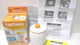 EggTastic Ceramic Microwave Egg Cooker Review [upl. by Sumetra]