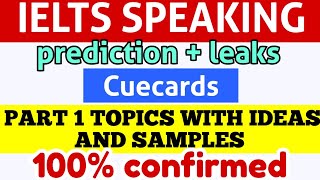 Cue cards prediction November IELTS exam IELTS speaking prediction ielts ieltsspeaking [upl. by Vaughn835]