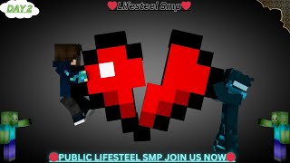 PUBLIC LIFESTEEL SMP JOIN US NOW THE SMP BEGINS II MINECRAFT SMP II day2 [upl. by Ailemaj]