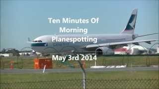 Ten Minutes of Plane spotting at Brisbane Airport including 787 [upl. by Rudy]