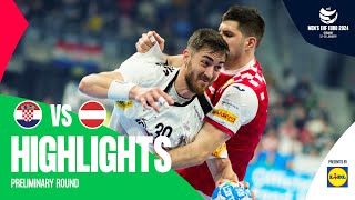 WHAT AN ENDING  Croatia vs Austria  Highlights  Mens EHF EURO 2024 [upl. by Butler]