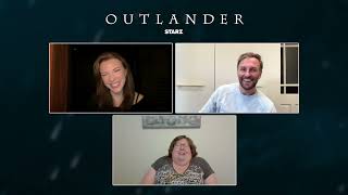 Kristin Atherton and Steven Cree talk with threeifbyspace for Outlanders return [upl. by Nylaj779]