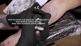 HOW TO TATTOO SHADING LAYERING TECHNIQUE INK SETUP DETAILED WALKTHROUGH INCLUDING TIMELAPSE [upl. by Denie]