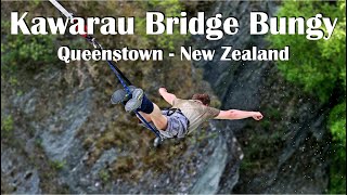 Bungy Jumping in Queenstown New Zealand  Kawarau Bridge [upl. by Ahsyen]