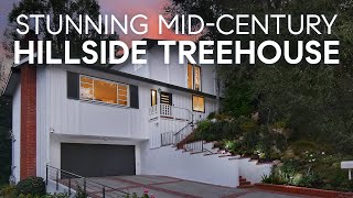 Stunning Mid Century Hillside Tree House Sherman Oaks Home [upl. by Topper986]