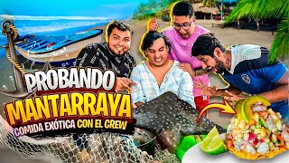 COMIDA EXOTICA CON EL CREW RETOJORJAIS  BOTANA DE MANTARRAYA🎣 [upl. by Seroka]