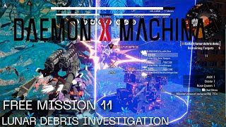 Daemon X Machina Free Mission 11  Lunar Debris Investigation [upl. by Suirradal]