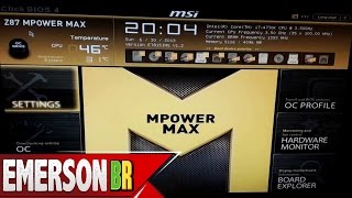 REVIEW  Configurações e funções do Setup do Bios da placa mãe MSI MPOWER MAX [upl. by Kinsley]