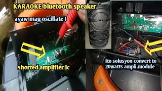 paano ayusin karaoke bluetooth speaker ayaw mag on [upl. by Kev860]