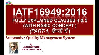 IATF 169492016 Part1 Full Explained Clauses 4 amp 5 हिन्दी में [upl. by Seraphina]