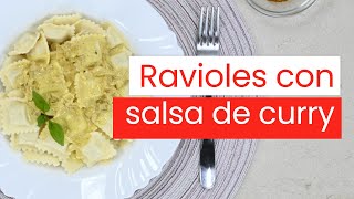 Receta de Ravioles con salsa de curry [upl. by Ibbison310]