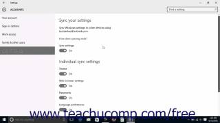 Windows 10 Tutorial Managing Sync Settings Microsoft Training [upl. by Aihsotan134]