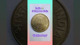 India 5 Rupees Coin  Comptroller amp Auditor General of India 2010  Indian Currency  UnitedJoy [upl. by Adiaj]