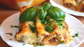 Каннеллони с Мясной начинкой под Соусом quotБешамельquot  Марьяна Рецепты [upl. by Brockwell]