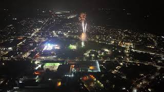 Swanley at night and a clip of the Rec fireworks [upl. by Drewett]