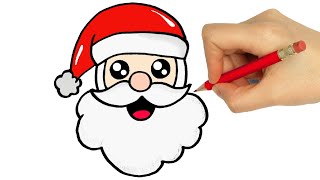 COME DISEGNARE BABBO NATALE [upl. by Idnaj]