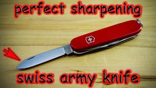 Perfect Swiss Army Knife sharpening without Special Knife Sharpeners [upl. by Heer568]