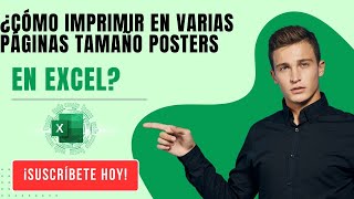 COMO IMPRIMIR EN VARIAS PÁGINAS TAMAÑO PÓSTER EN EXCEL [upl. by Einnov]