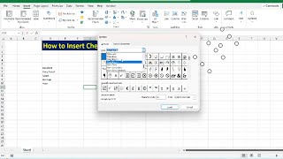 Insert Check Mark Symbol in Microsoft Excel [upl. by Dilahk]