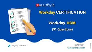 Workday HCM 51 Practice Questions  ZaranTech [upl. by Buff]