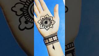 Very Easy And Simple Stylish Mehndi Design 😍mehndi mehndidesign youtubeshorts viralvideo [upl. by Kcirdaed]