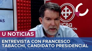 ENTREVISTA CON FRANCESCO TABACCHI ¿QUÉ DICE SU PLAN DE GOBIERNO  U NOTICIAS 291024 [upl. by Taryne]