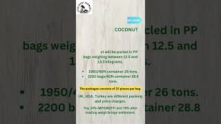 Todays29102024 Coconut Export Rate [upl. by Hennessey]