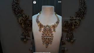 Statement neckpiece with pearl beads sriammanjewelleryerode pearlaccessories bridaljewellery [upl. by Disini543]