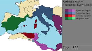 Justinians Wars of Reconquest Every Month [upl. by Opportuna46]