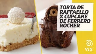 TORTA DE RAFFAELLO X CUPCAKE DE FERRERO ROCHER  receitas de sobremesa  VIX [upl. by Scibert103]