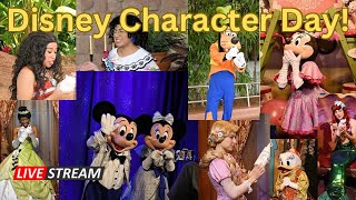 🔴 Live  Disney Character Signature Day  Walt Disney World 572024 [upl. by Atnauqal572]