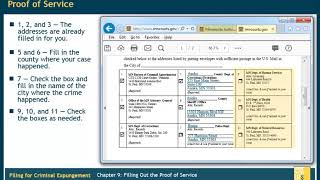 Criminal Expungement Chapter 9 Filling Out the Proof of Service [upl. by Ancalin53]