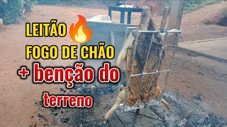 Leitão no Fogo de Chao  fogão de lenha [upl. by Haet]