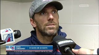 Henrik Lundqvist We Need to Correct Our Road Woes Quickly  New York Rangers Postgame [upl. by Nolie]