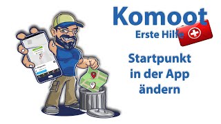 Komoot  Startpunkt in der App ändern  Komoot Startpunkt [upl. by Dadinirt]