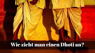 Wie zieht man einen Dhoti an Dhoti wickeln Anleitungen [upl. by Inahet201]