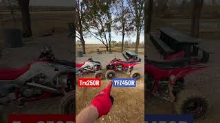 TRX250R vs YFZ450R [upl. by Layap]