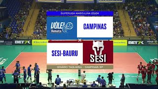 CAMPINAS X SESI  SUPERLIGA MASCULINA 2324 ❤❤❤AMO VÔLEI🏐🏐🏐 [upl. by Ines]