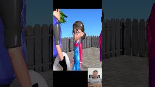 Troll Game  Scary Teacher 3D Ice Scream Hulk smash prank Giant Siren Head funny animation shorts [upl. by Honora916]