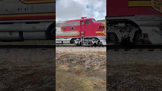 Huge Sante Fe diesel train fun railroad [upl. by Amsden228]