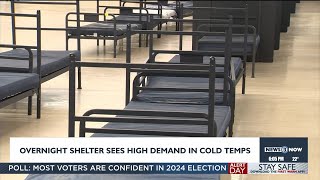 Porchlight emergency mens shelter expects high demand in cold temperatures [upl. by Gloria413]