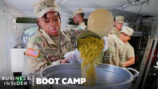 How Army Cooks Are Trained To Feed 800 Soldiers In The Field  Boot Camp  Insider Business [upl. by Enilrad]