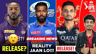 IPL 2024  KKR to RELEASE RUSSELL  HARDIK in MI 😯  RCB RELEASE UPDATE  CSK NEW TARGET  IPL NEWS [upl. by Atled]