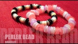 Perler Bead Tutorial Bracelet [upl. by Relyhcs]