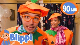 Blippi amp Meekahs Halloween Costumes  Halloween DressUp  Fun Educational Kids Videos [upl. by Shrier]