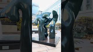 Canary wharf water fountain [upl. by Amoihc]