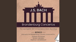 Brandenburg Concerto No 3 in G Major BWV 1048 I — 1 [upl. by Immaj]