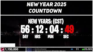 NEW YEAR COUNTDOWN 2025 LIVE 247 [upl. by Maximilian434]